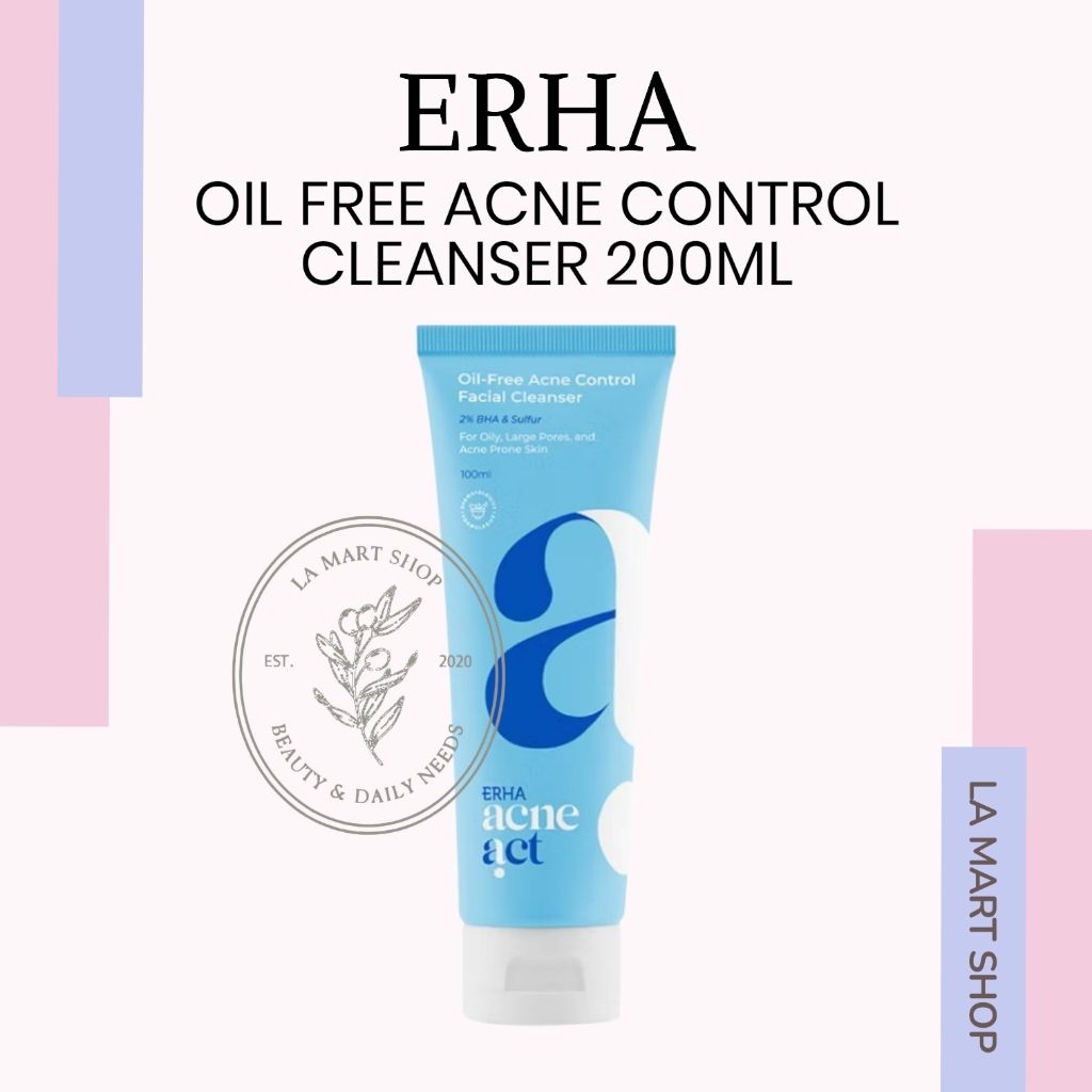 Erha Acne Act Facial Face Wash Erha Oil Free Acne Control Facial Cleanser Erha Acne Face Wash