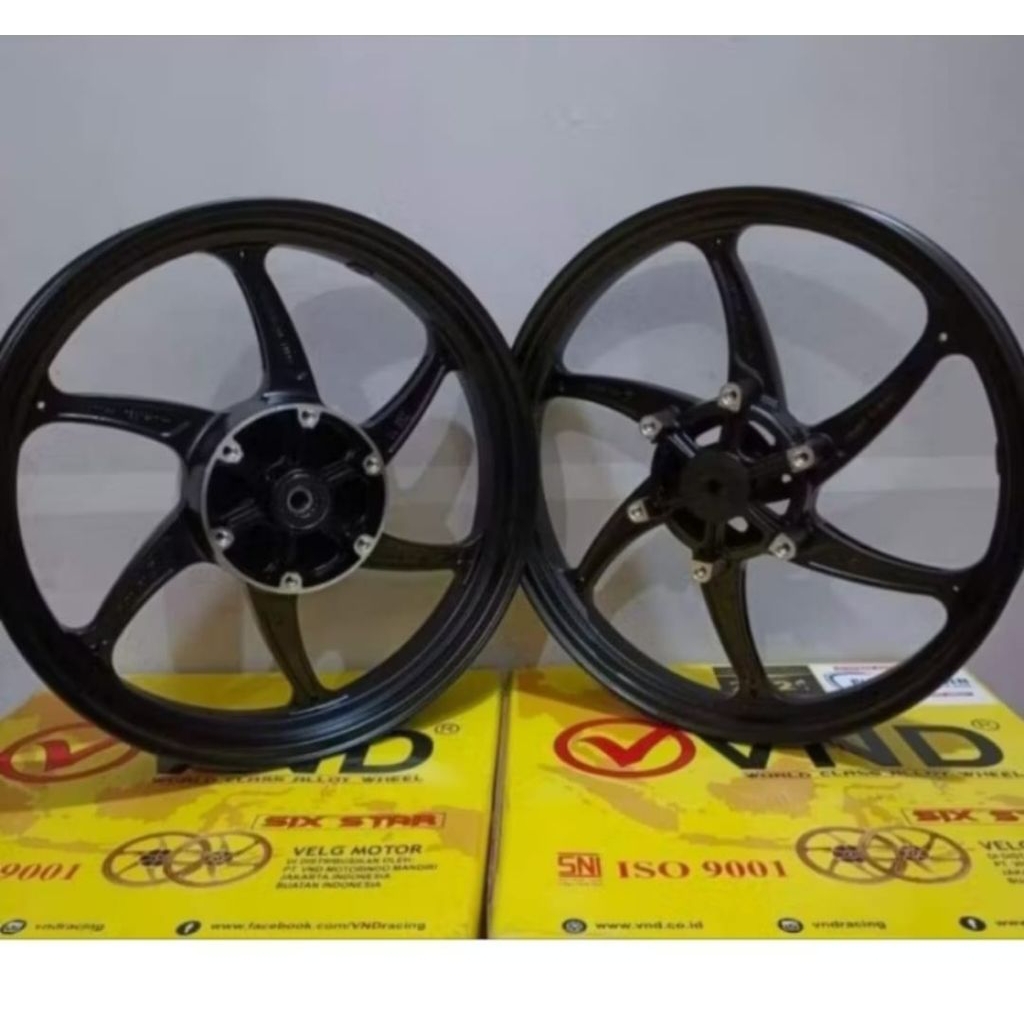 VELG RACING VND SIX STAR NINJA RR/RUK VELG DEPAN 215/17 BELAKANG 300/17 ninja 150rr pelek racing nin