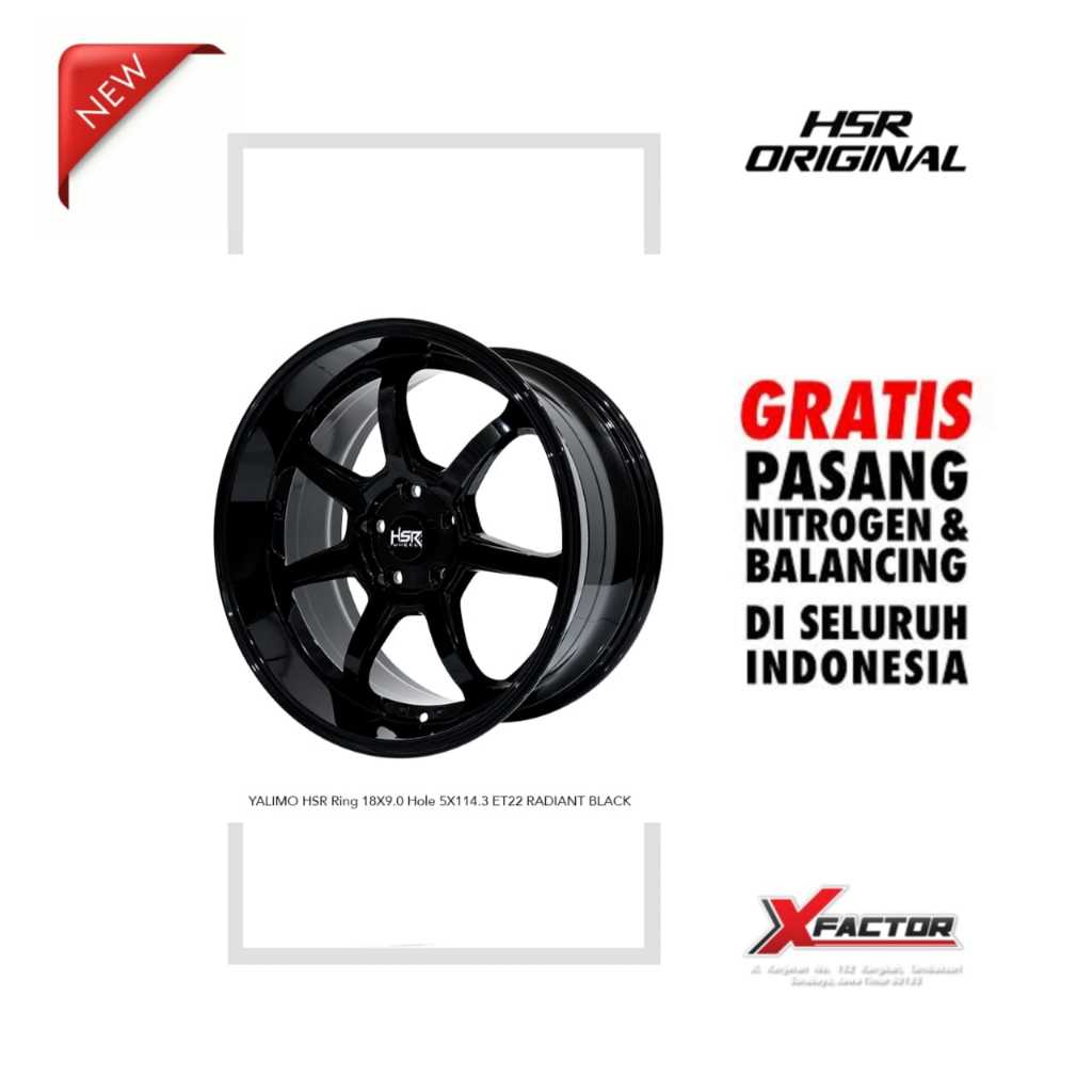 VELG MOBIL R18 HSR R18 YALIMO R18X9 H 5X114,3 ET22