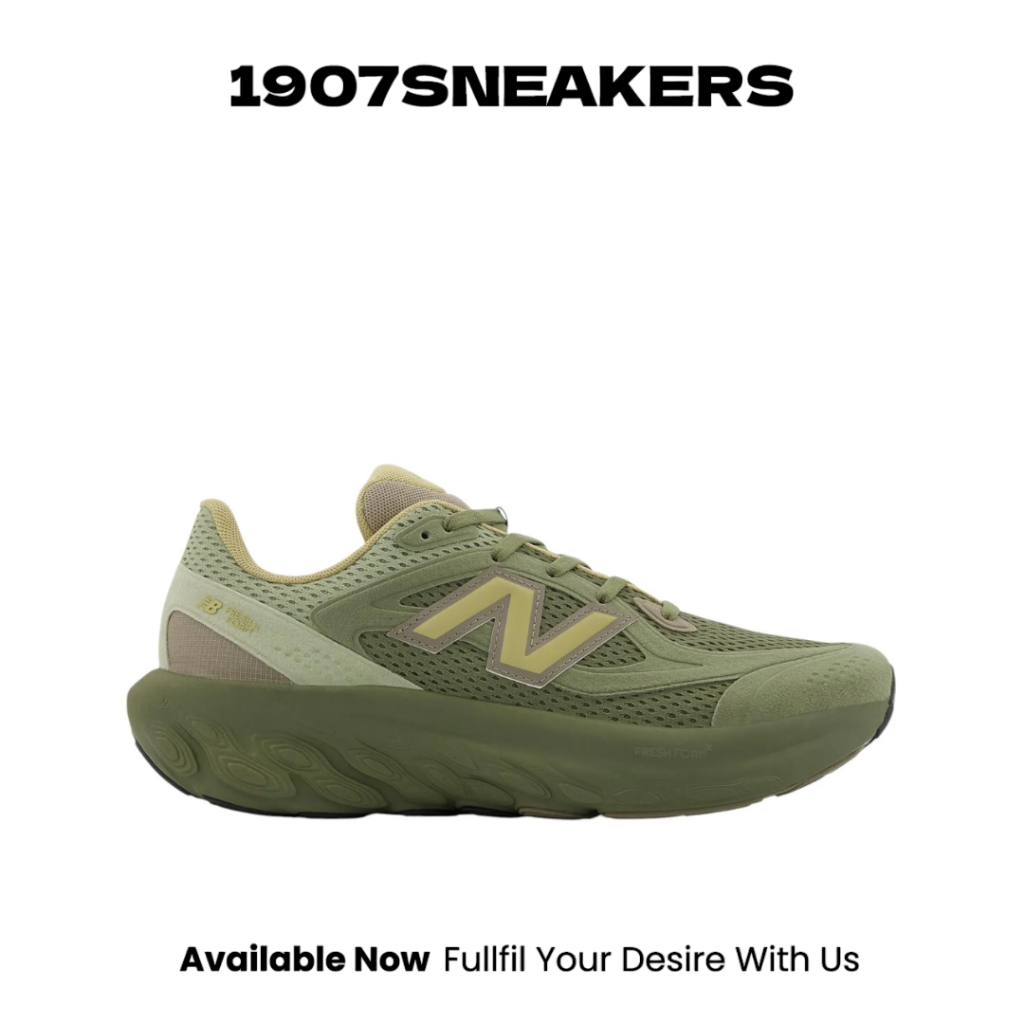 Sepatu Sneakers Unisex New Balance Fresh Foam Trainer - Olive NEWUTRNAD