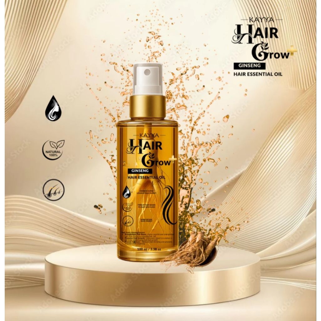 MV Kayya Hair Grow Plus Ginseng Serum Penumbuh Rambut & Anti Rontok Hair Tonic Ginseng