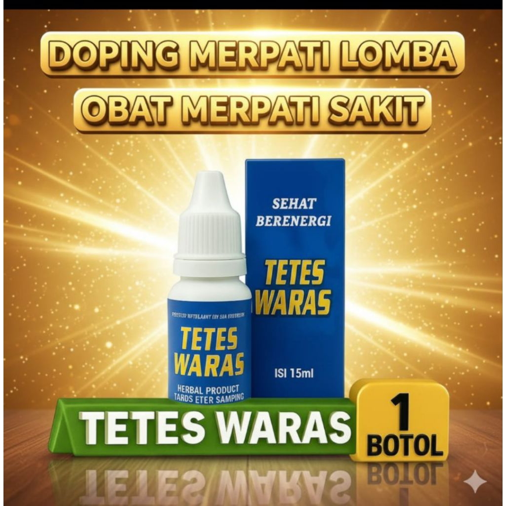 TETES WARAS Multivitamin untuk Merpati Doping Merpati Lomba & Merpati Sakit Menyehatian Menyembuhkan