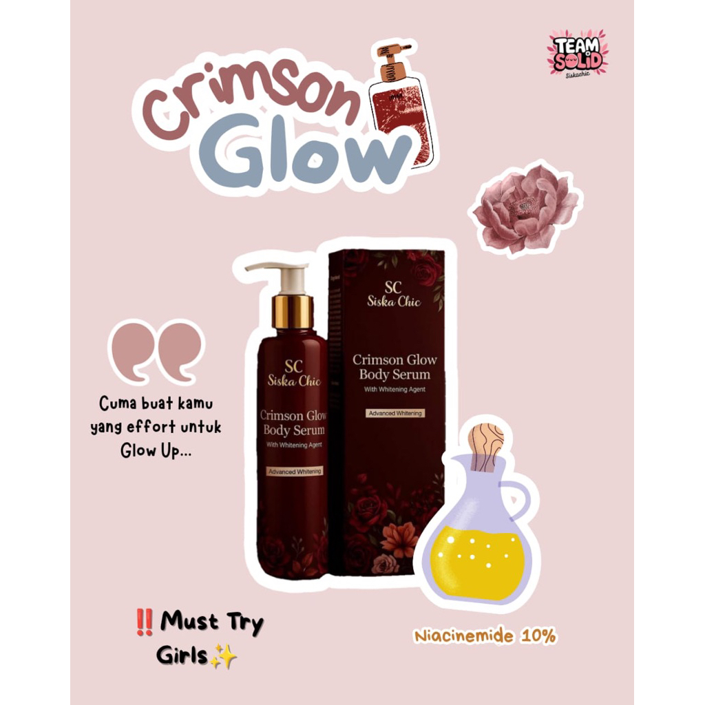 CRIMSON BODY SERUM || BODY SERUM SISKACHIC || BODY SERUM AMPUH || BODY SERUM