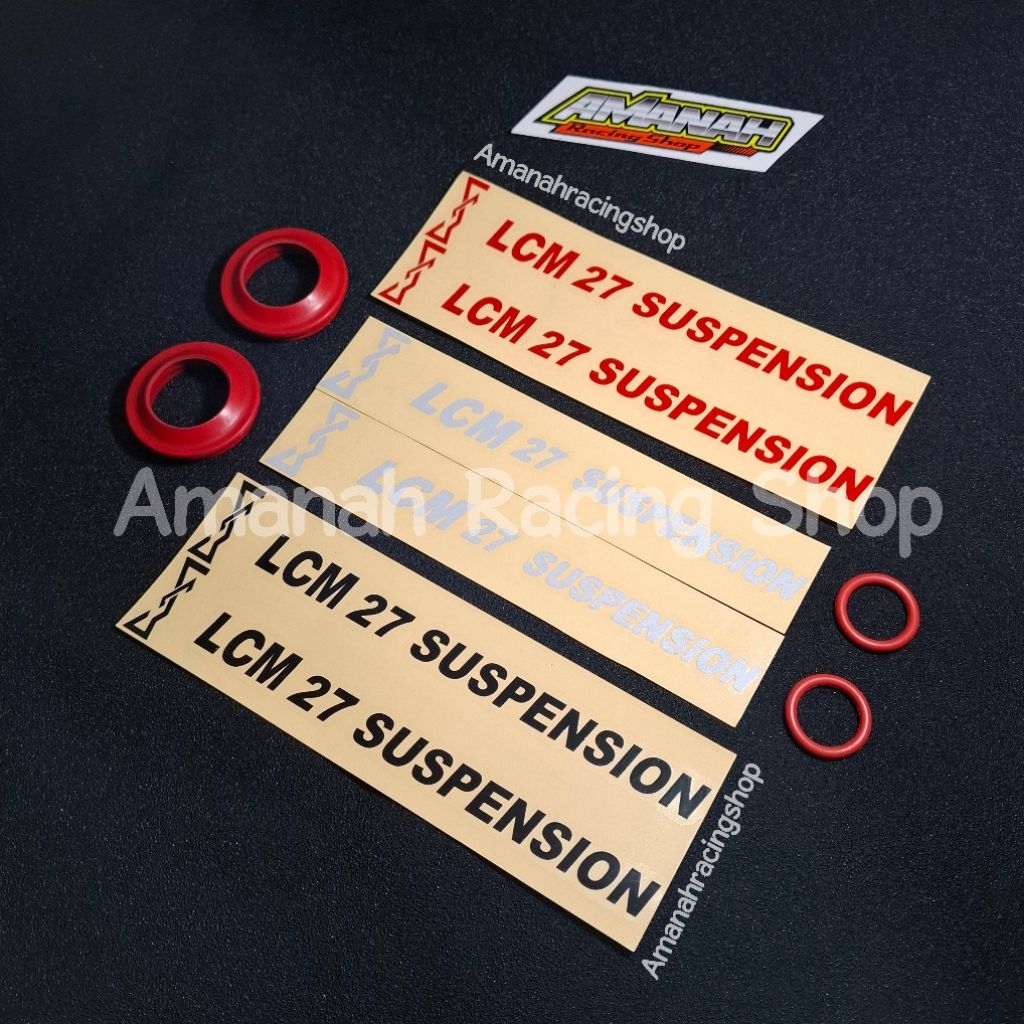 [PROMO] STICKER LCM 27 SUSPENSION INCLUDE SEAL DEBU SHOCK O-Ring PEMANIS AS 26 SEAL RUBBER SET LCM 2