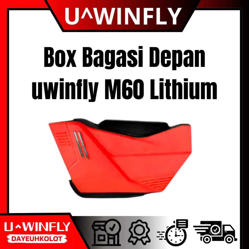 Box ADV / Bagasi Depan / Bagasi Tambahan Sepeda Listrik Uwinfly M60 & M60L Original