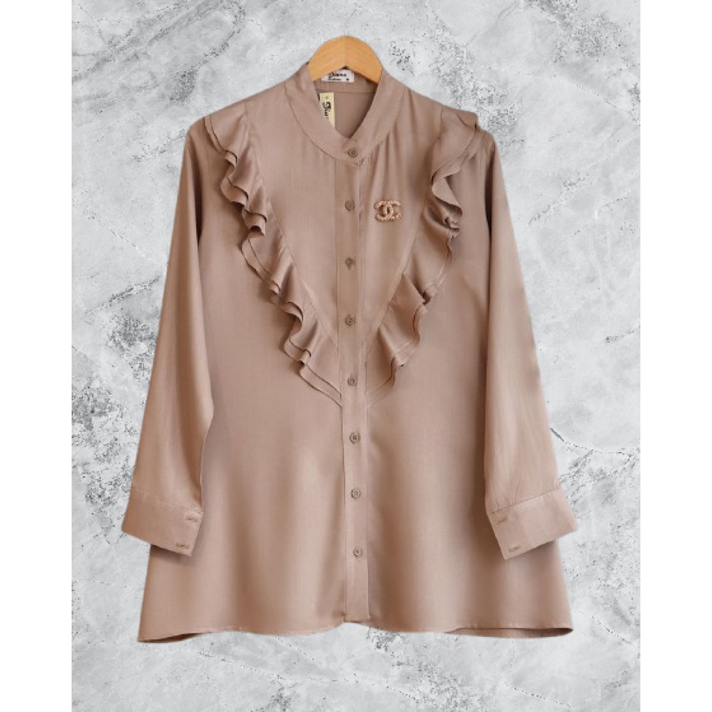 Baju atasan toyobo rempel atasan wanita terbaru bahan toyobo model rempel atasan wanita