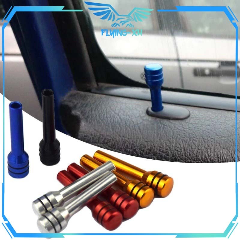 Knop Tarikan Pintu Mobil 4pcs/Set Knob Kunci Pintu Mobil Universal Pin Pintu Mobil Logam Knop Kunci 