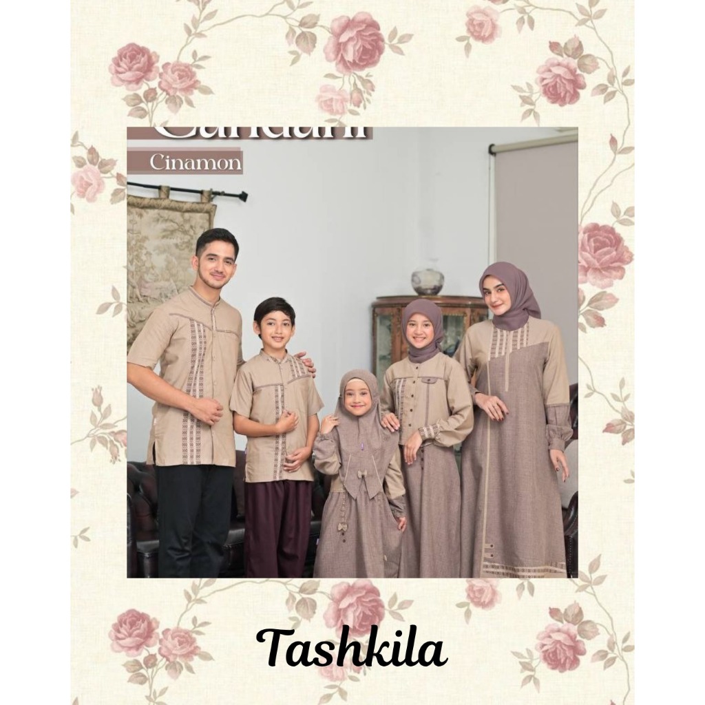 ( Sarimbit Rauna Series Candani Cinamon ) Gamis Dewasa Rauna RGF Koko Rauna RKF Koko Anak Laki laki 