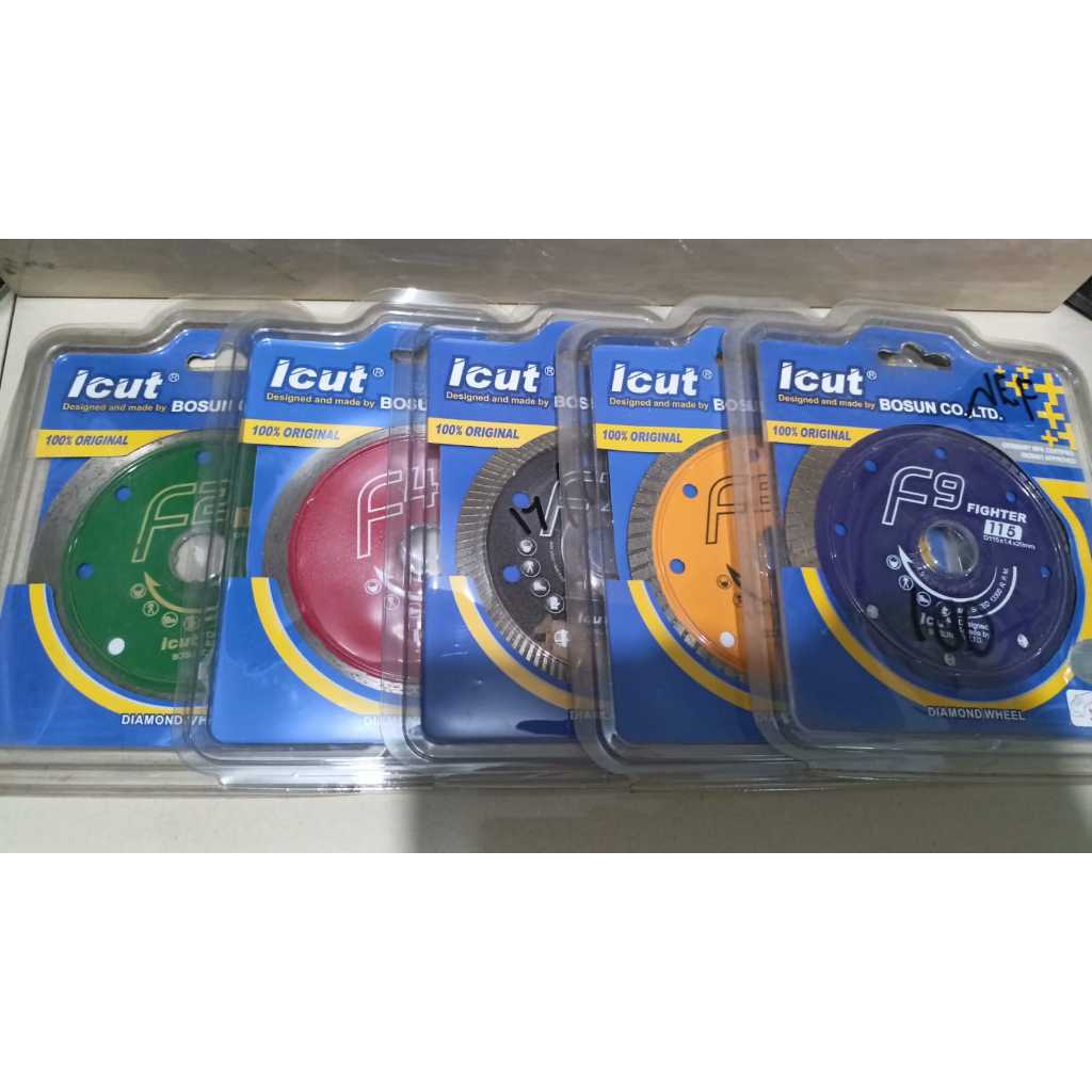 Bosun ICUTF1 F2 F4 F5 F8 F9 105MM//DIAMOND WHEEL BOSUN ICUT// MATA GERINDA POTONG KERAMIK 4"