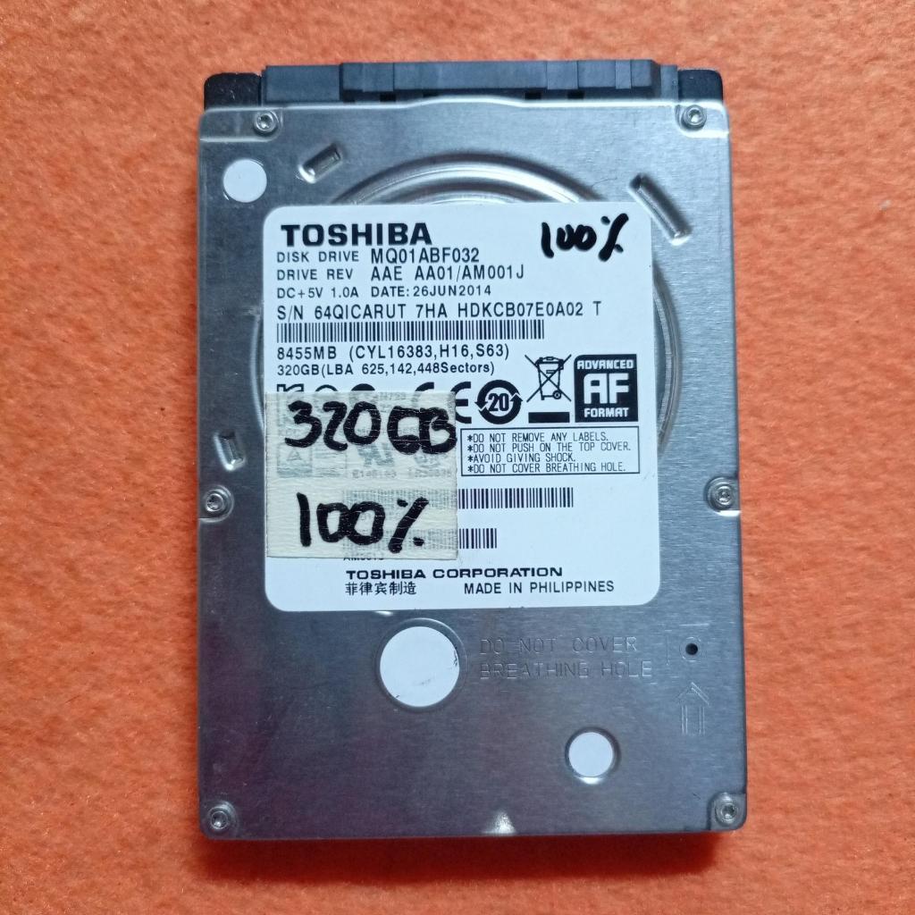 Hardisk slim hdd toshiba 320GB storage penyimpanan data laptop
