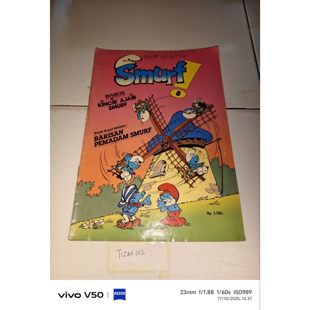Buku Album kreatif Smurf Vol 8 - Kincir ajaib Smurf