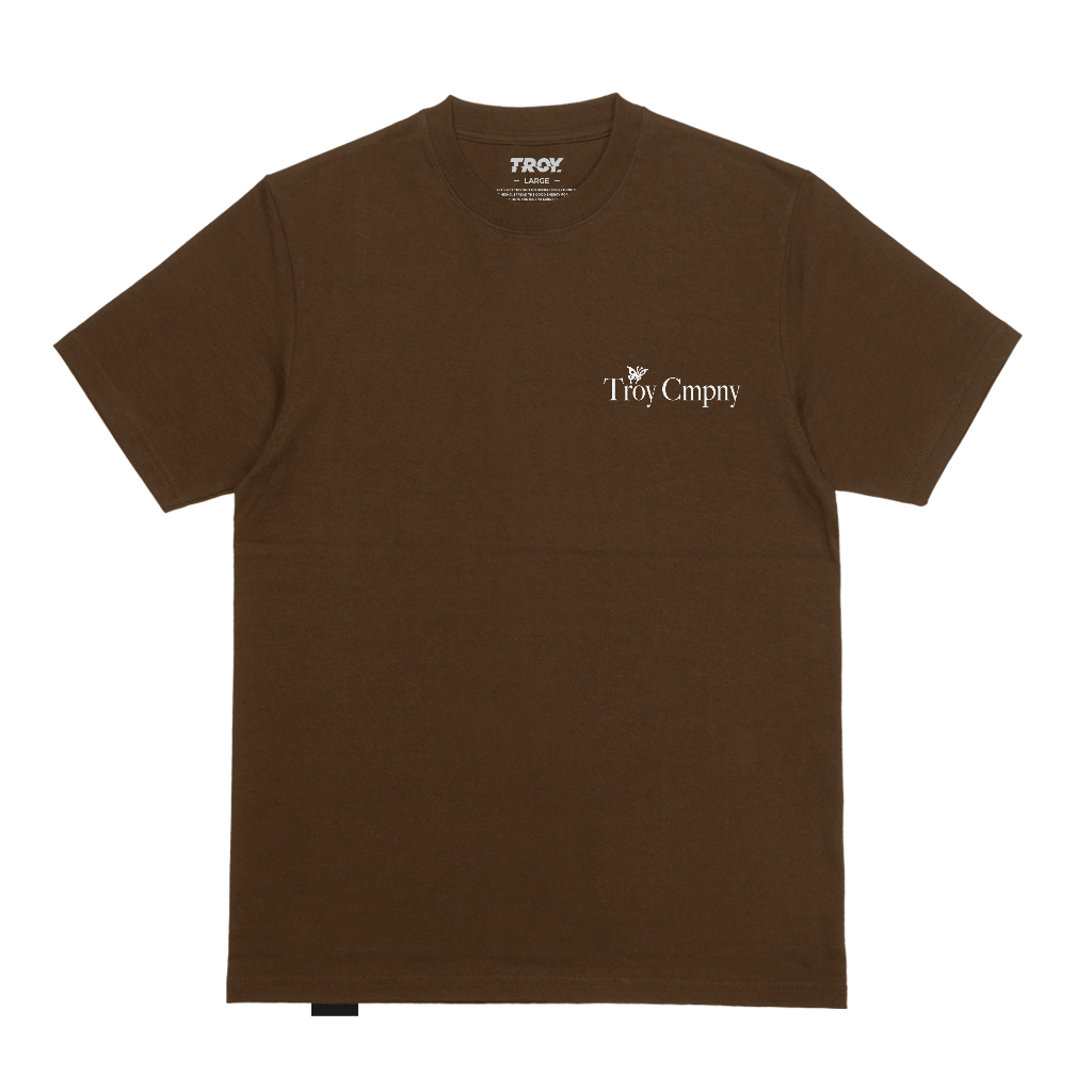 Troy Company Tshirt Toffee Reissue Mind - Kaos Lengan Pendek Kaos Coklat Toffee MTD 3367