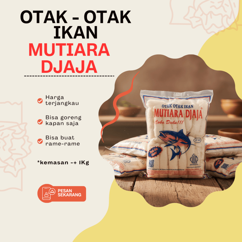 otak otak ikan mutiara djaja - frozen food - kemasan 1kg