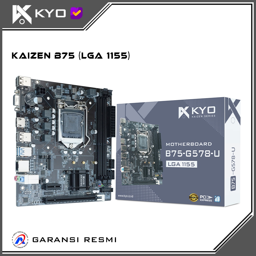 KYO Kaizen Motherboard B75 M.2 nvme LGA1155 ddr3 B75 Mobo B75