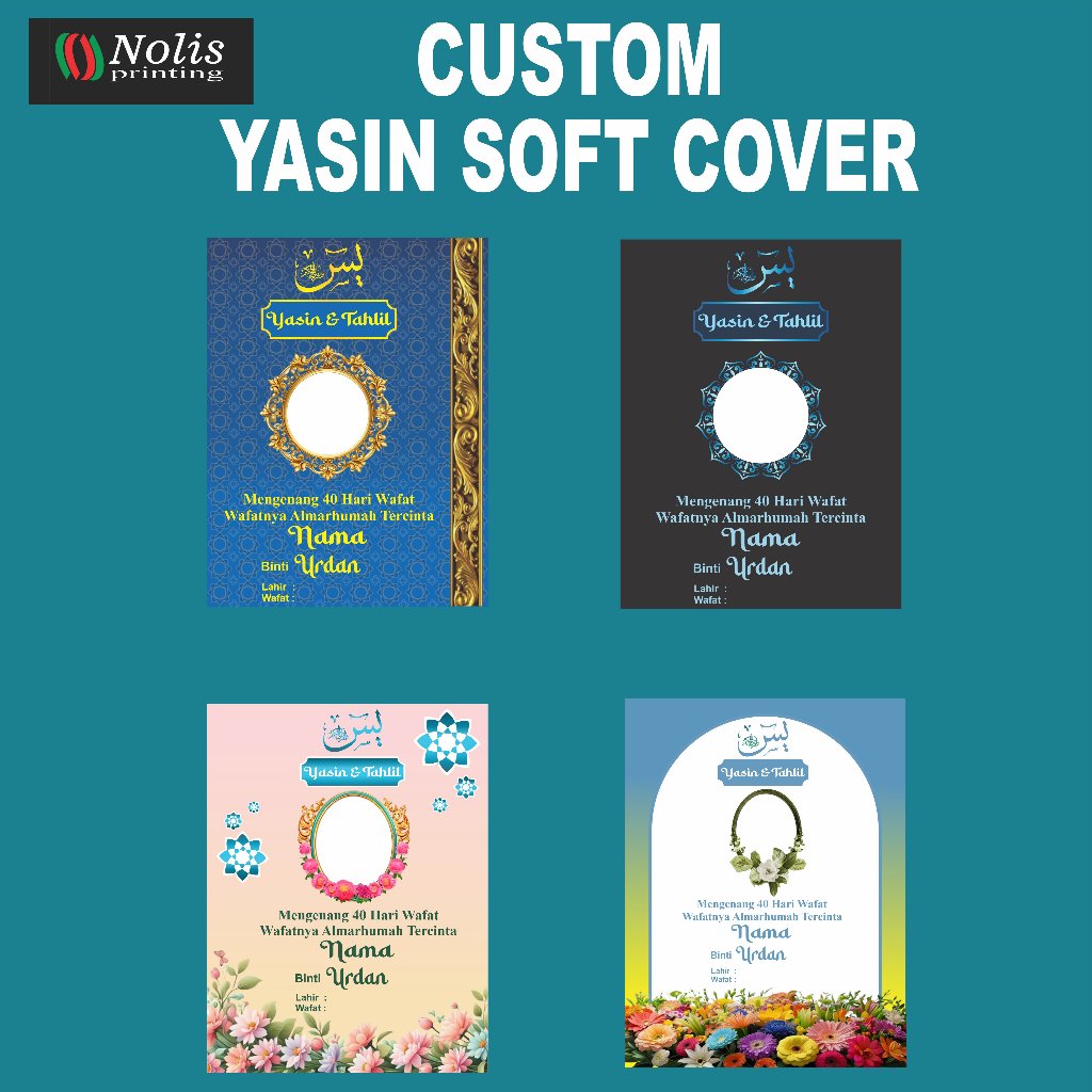 CUSTOM YASIN/FOTO 40 HARI ISI 50 PCS HALAMAN 144