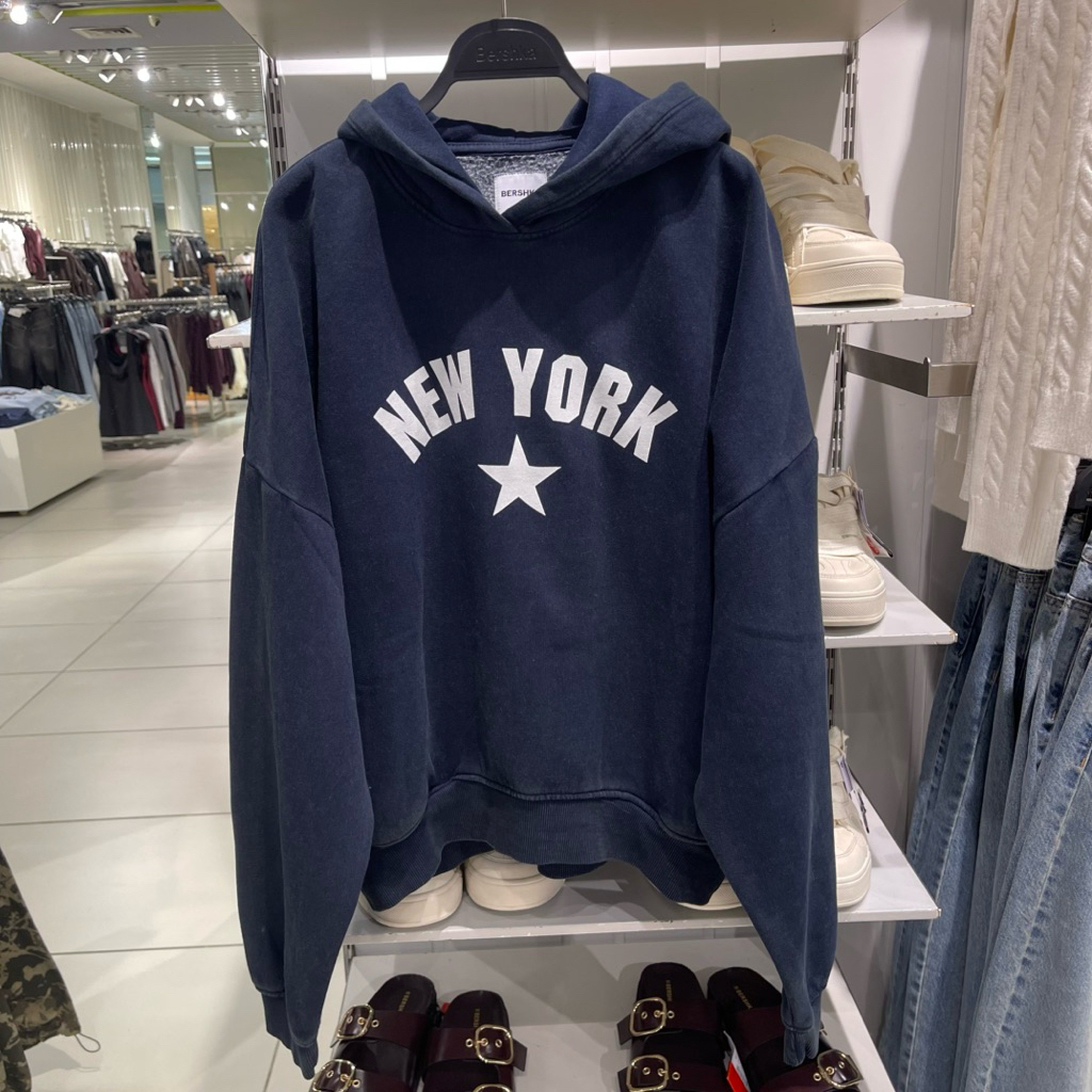 Hoodie Varsity BERSHKA Women Jastip (jasa titip)