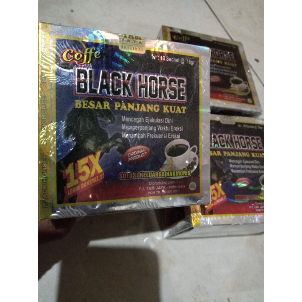 kopi Bleck horse penunjang kejantanan pria original asli