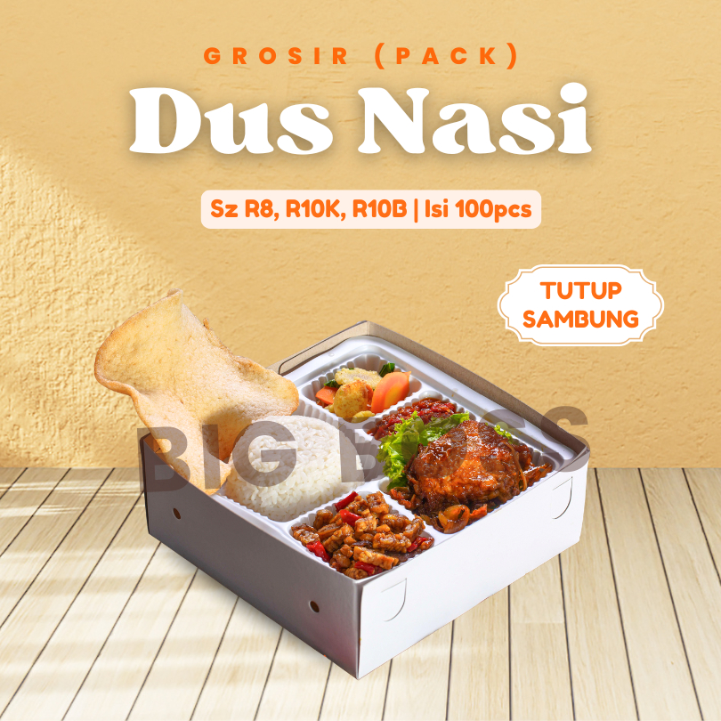 [GROSIR] Dus Kotak Nasi Catering Renda R8 R10K R10B NON LAMINASI / Dus Catering / Box Catering / Dus