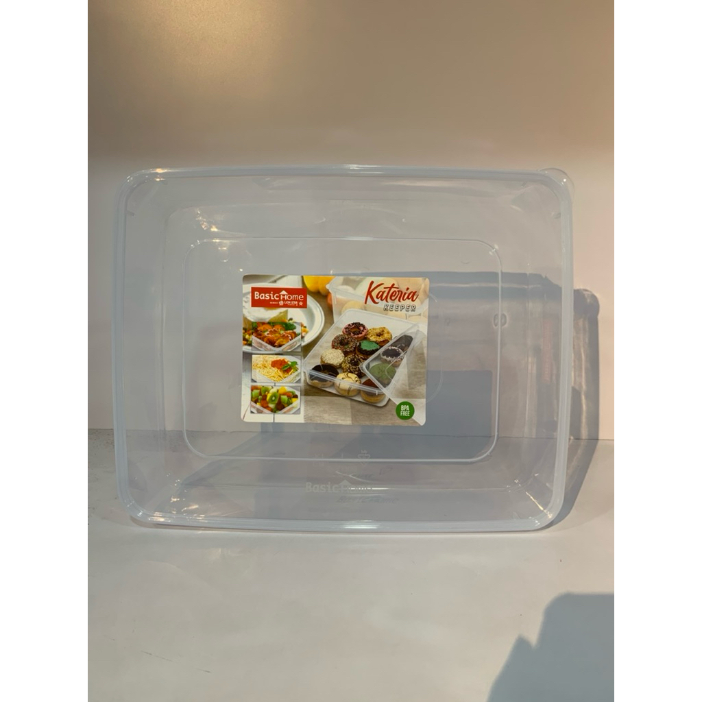 Kotak Donat Besar Basic Home Kateria Keeper / Tempat Donat Transparan BPA Free / Wadah Kue & Snack T