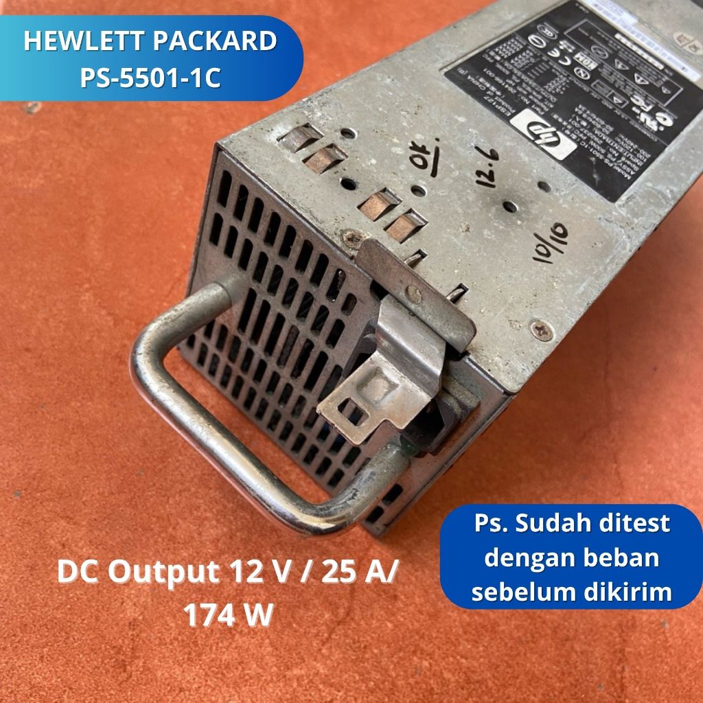 Power Supply Adaptor Switching PSU SMPS HEWLETT PACKARD PS-5501-1C DC Output 12 Volt / 25 Ampere / 1