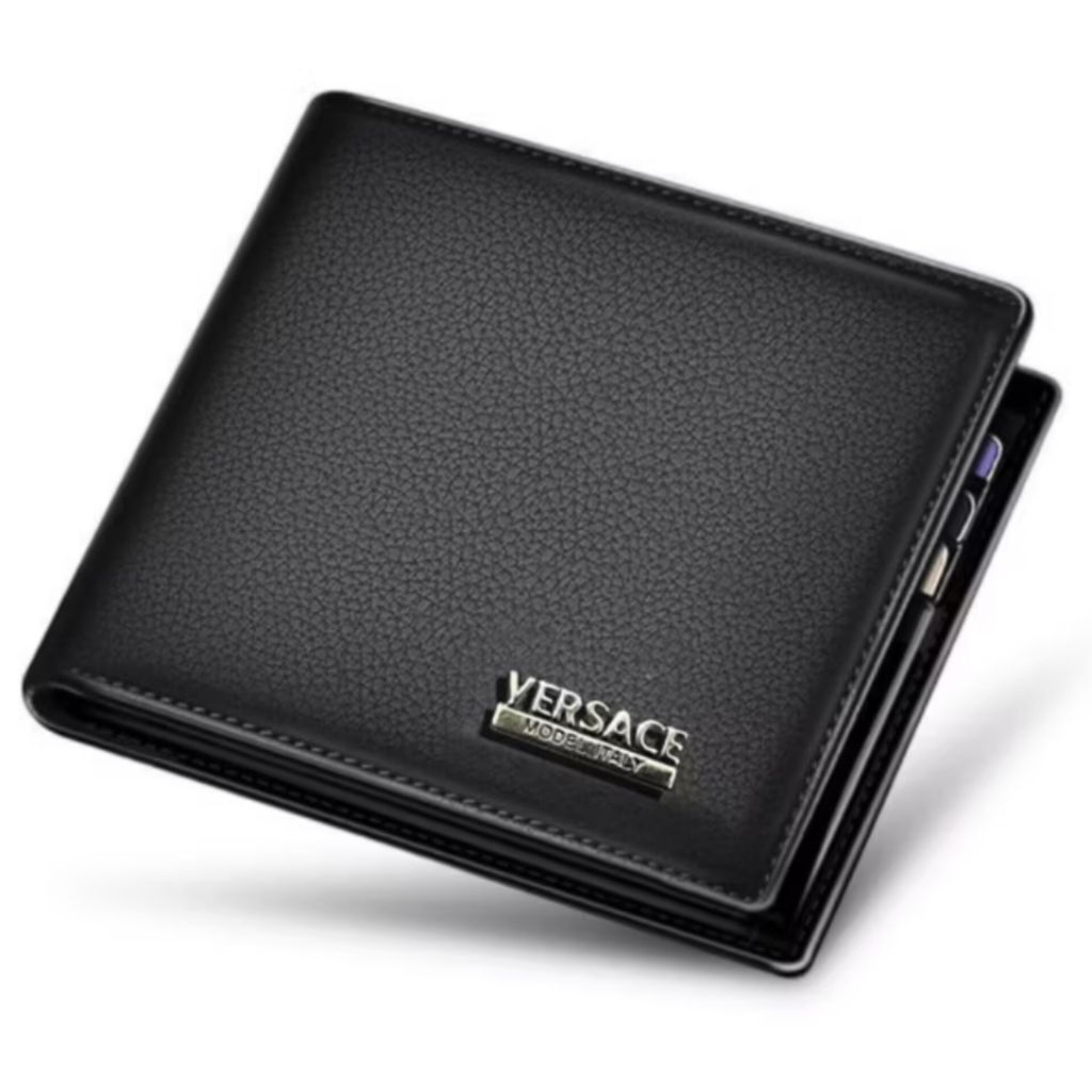 mp08 - Dompet Pria Versace Dompet Pria Lipat + Box Pria Versace