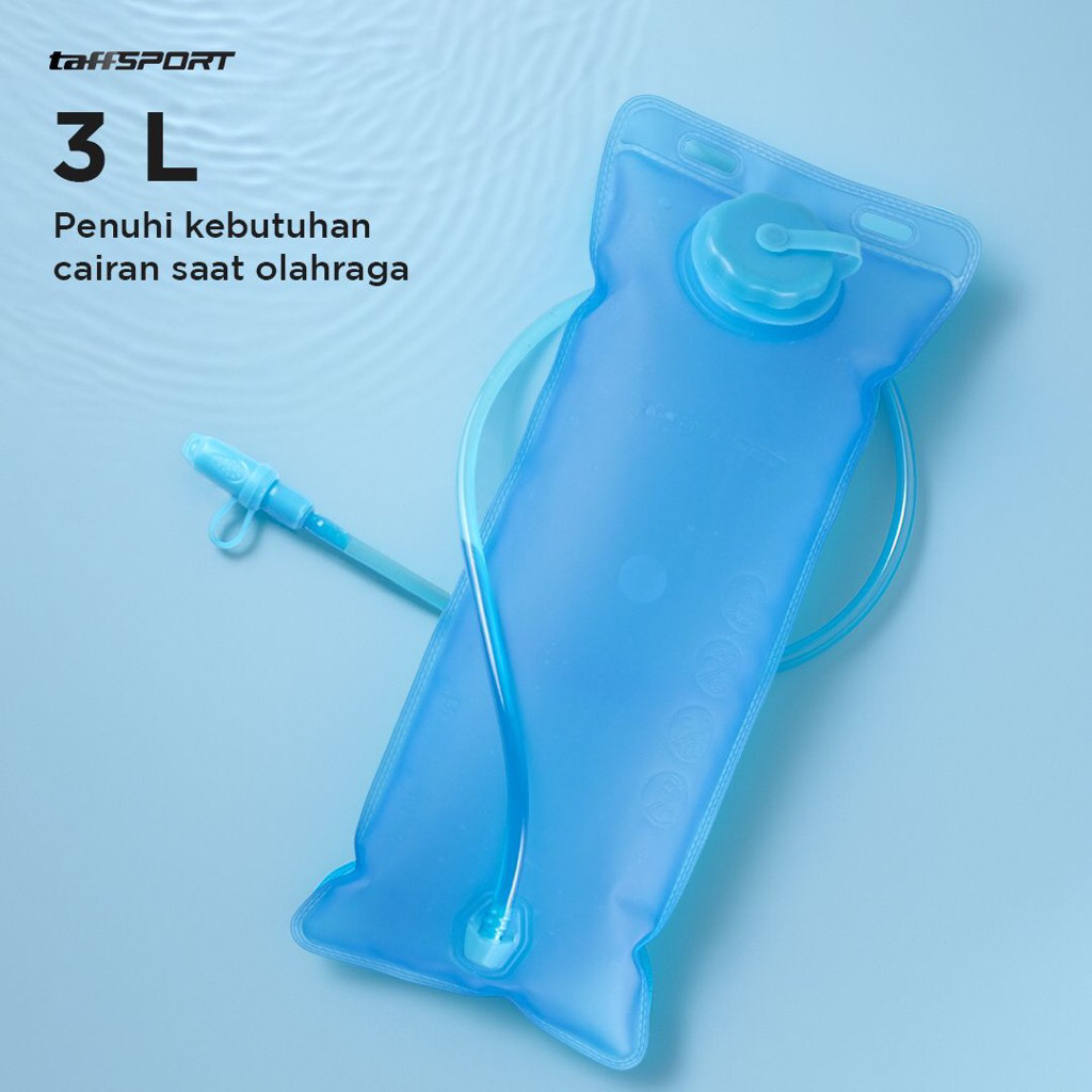 Water Blader 3L Botol Minum Lipat Outdoor Travel Water Bag BPA Free 3L Y8 - Taffsport Water Bladder 