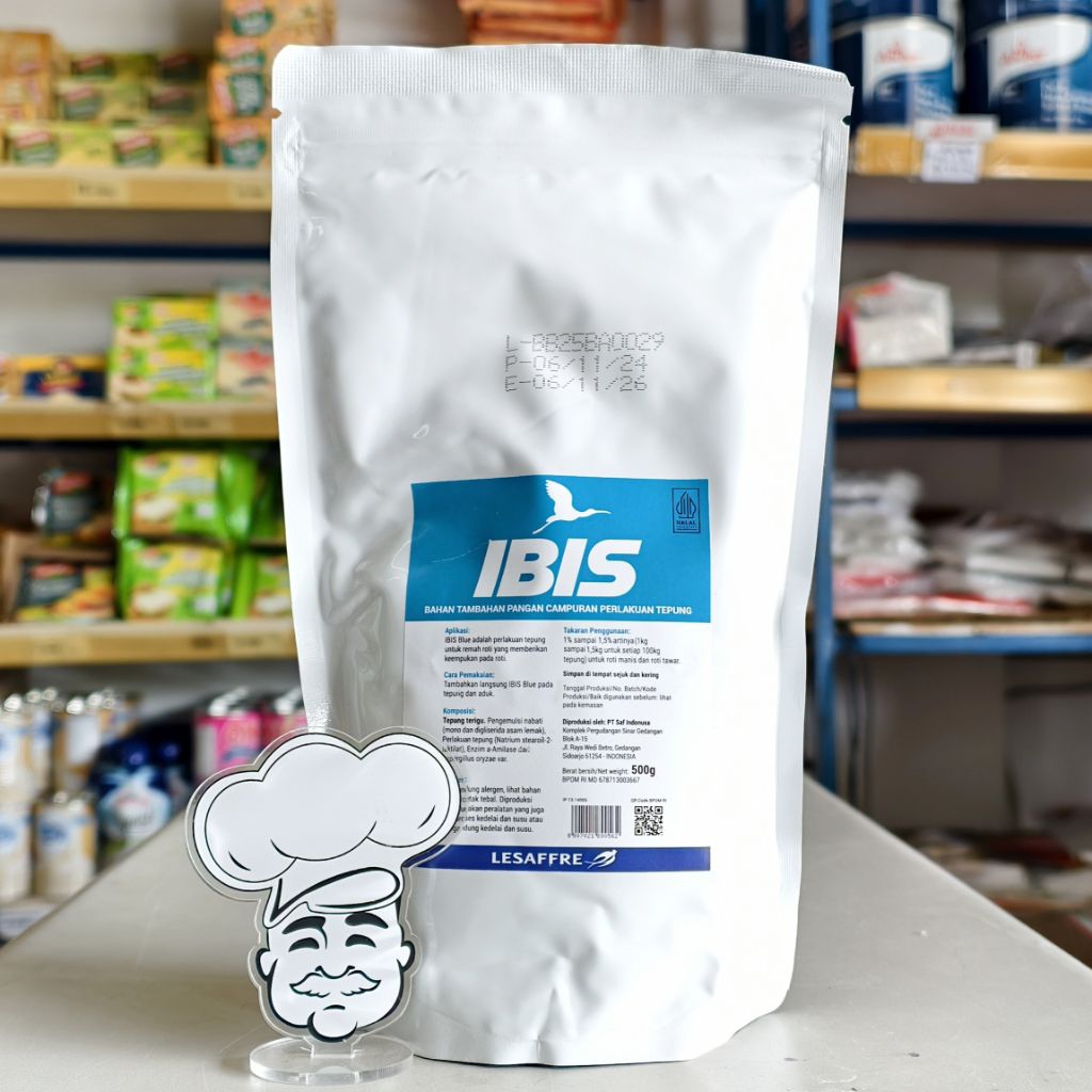 Pelembut Roti Ibis Blue 500Gr / Ibis Blue Pouch 500Gr