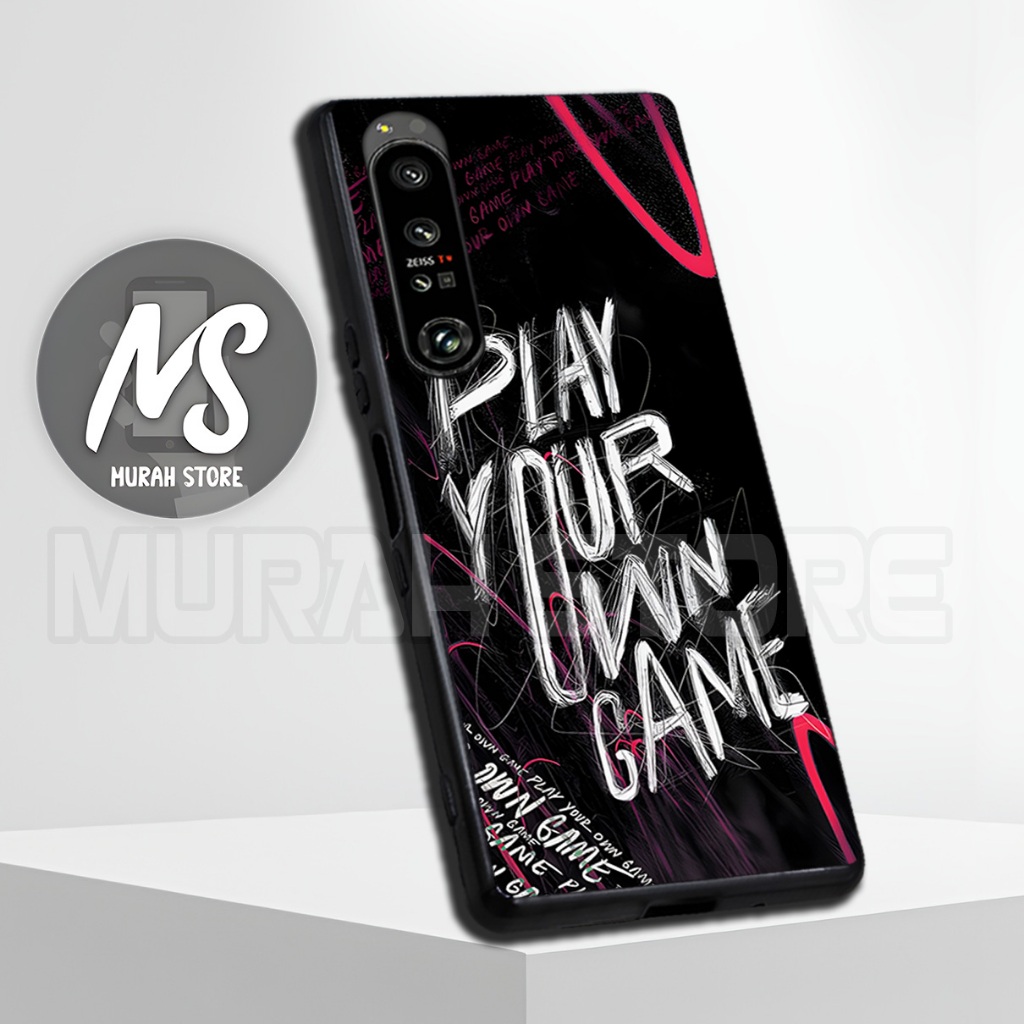 MS41/ Softcase Karet  SONY XPERIA 1 MARK 2/ MARK 4/ XPERIA 5 MARK 3 / Motif Quotes / Casing HP / Sil