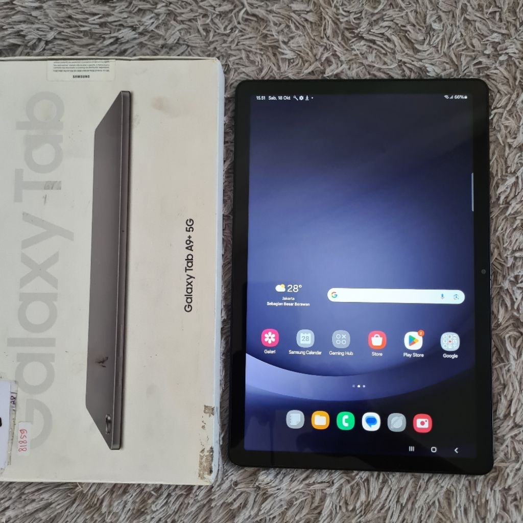 Samsung Tab A9+ 5G 8/128 SM-X216B Second Mulus Lengkap