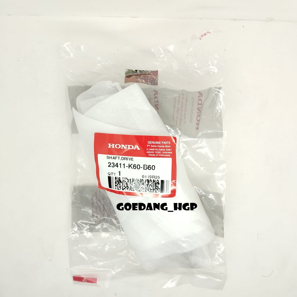 Shaft Drive As Pully New VARIO 125 K60R ORI AHM 23411K60B60