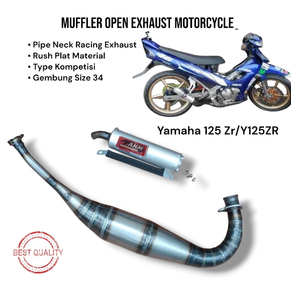 AHM PRO RACING EXHAUST PIPE Y125ZR Y125 MOTORCYCLE