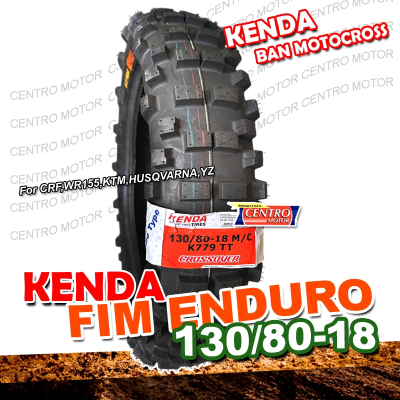 KENDA ENDURO K779 130/80-18.Ban Motocross FIM ENDURO ring 18 untuk CRF150,WR155,KTM