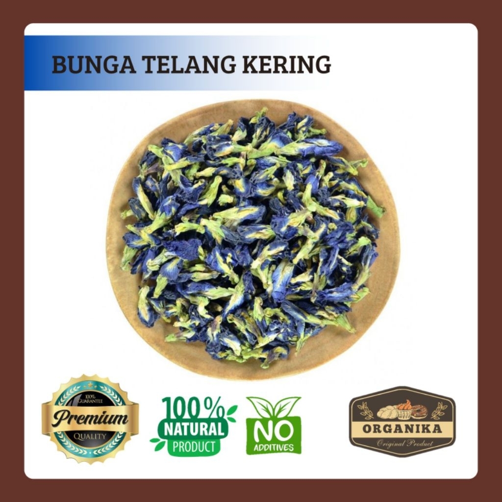 Bunga Telang Kering 500gr / Butterfly Pea Flower