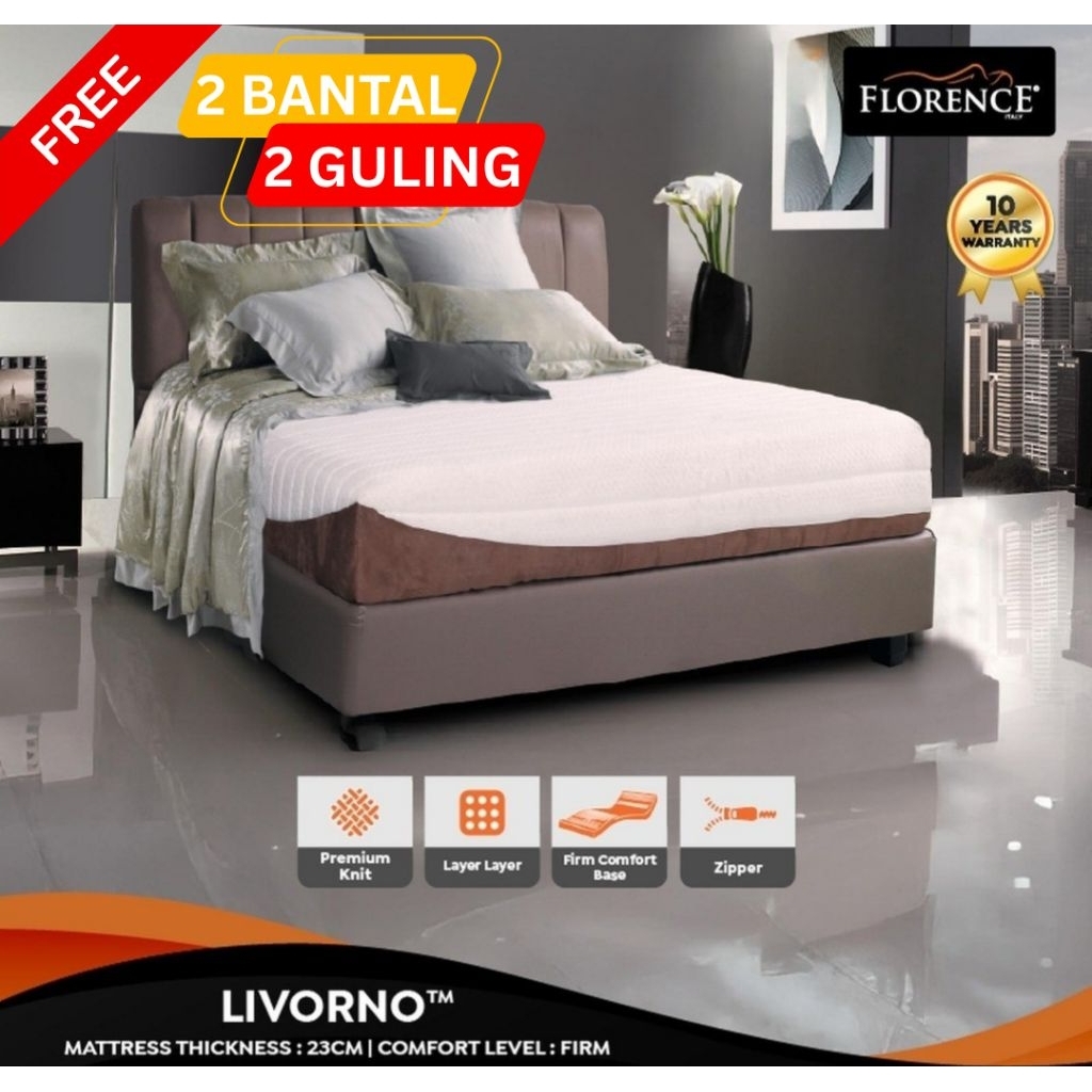 [READY STOCK] MATRAS SPRINGBED FLORENCE LIVORNO 180 X 200 X 23 CM | KASUR SPRINGBED FLORENCE LIVORNO
