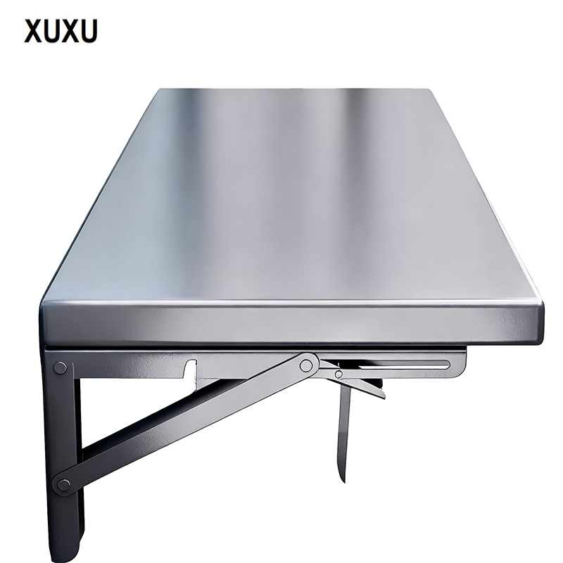 XUXU Rak Bumbu Dapur Dinding Stainless Steel  Rak Oven Microwave Rak Dapur Lipat Dinding Rak Kamar M