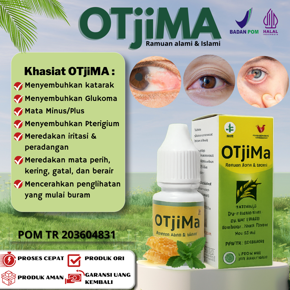 Obat Tetes Mata OTJIMA BPOM – Hilangkan Selaput Putih Pterigium dan Mata Berlemak