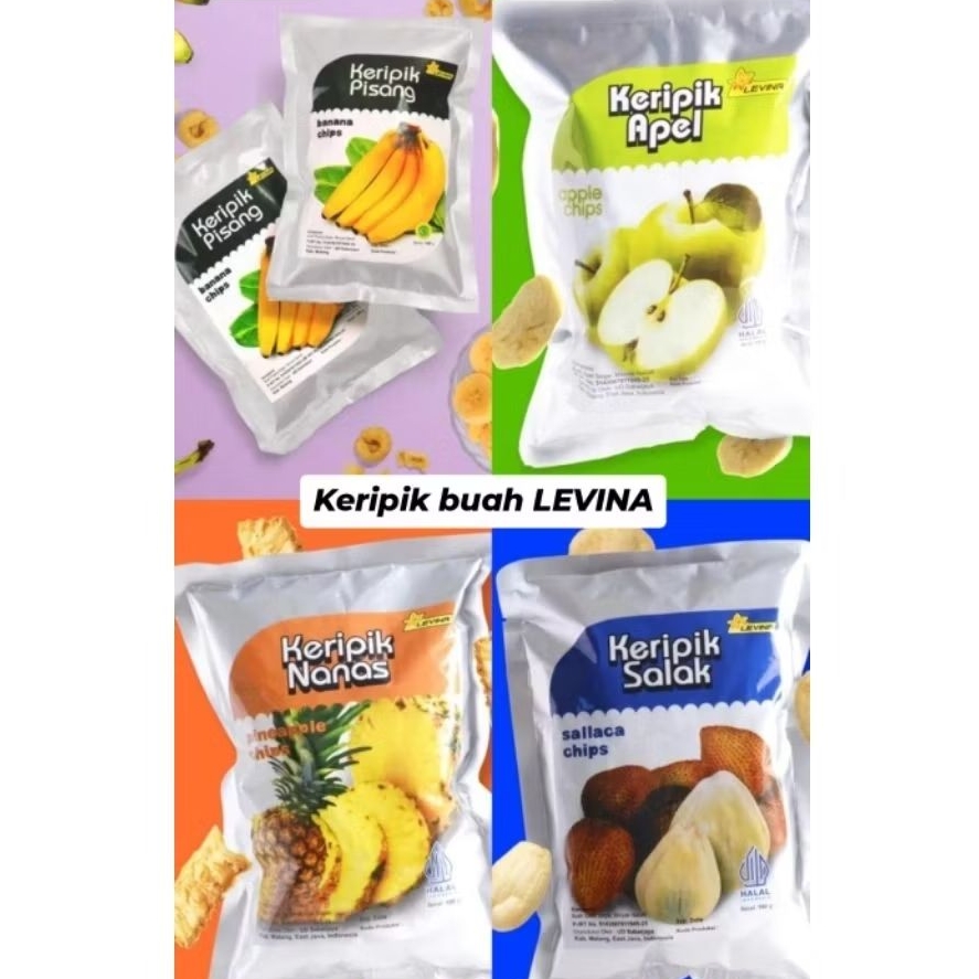 kripik buah, oleh" khas malang