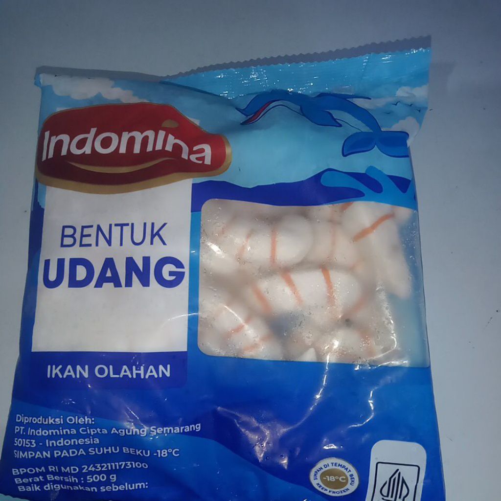 INDOMINA ikan olahan bentuk udang 500g