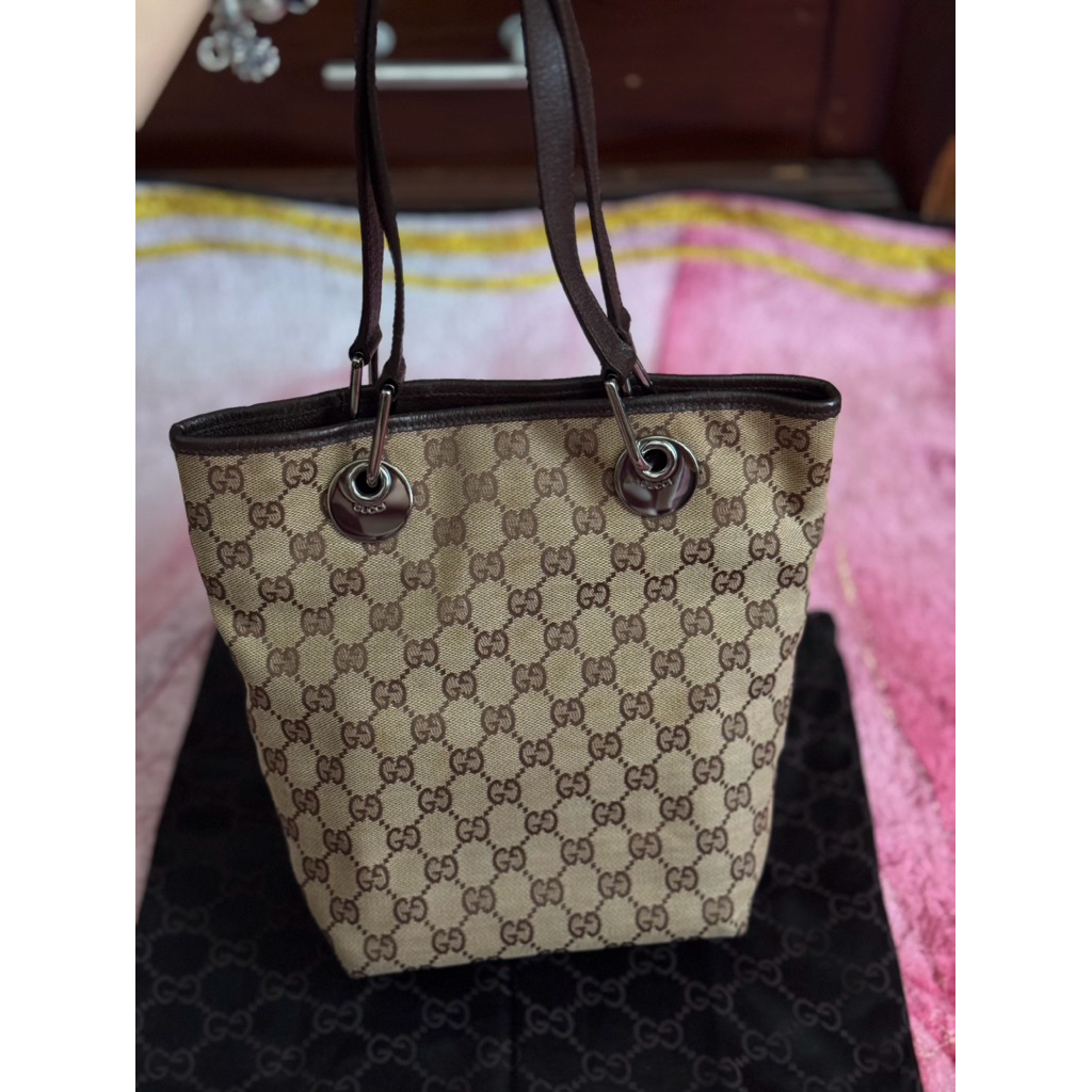 Authentic Gucci Eclipse Vintage Tote Bag