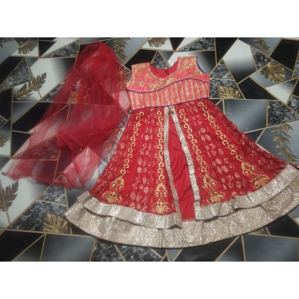 Baju India anak perempuan PL usia 7-8 Tahun