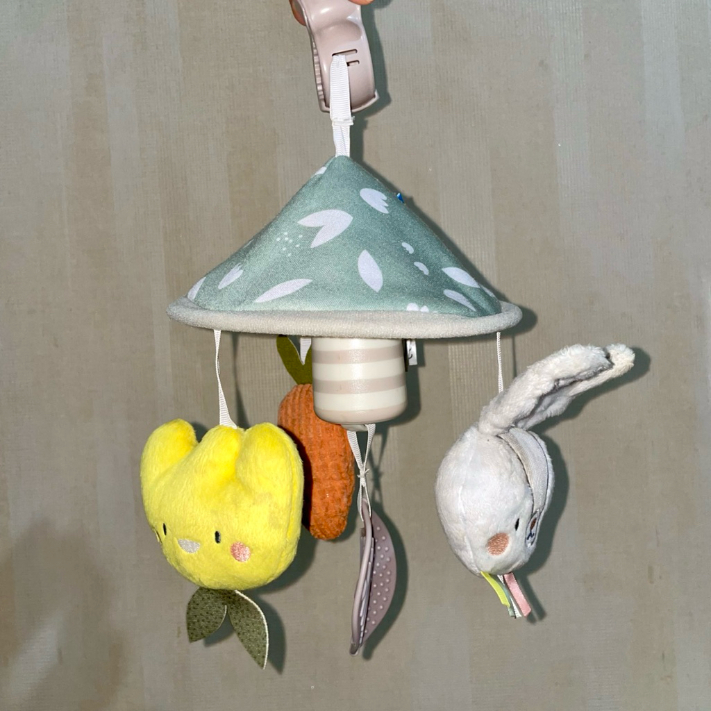 PRELOVED TafToys Urban Garden Pram Mobile | Mainan Gantung Crib Box Baby Stroller Bayi Bunyi Lonceng