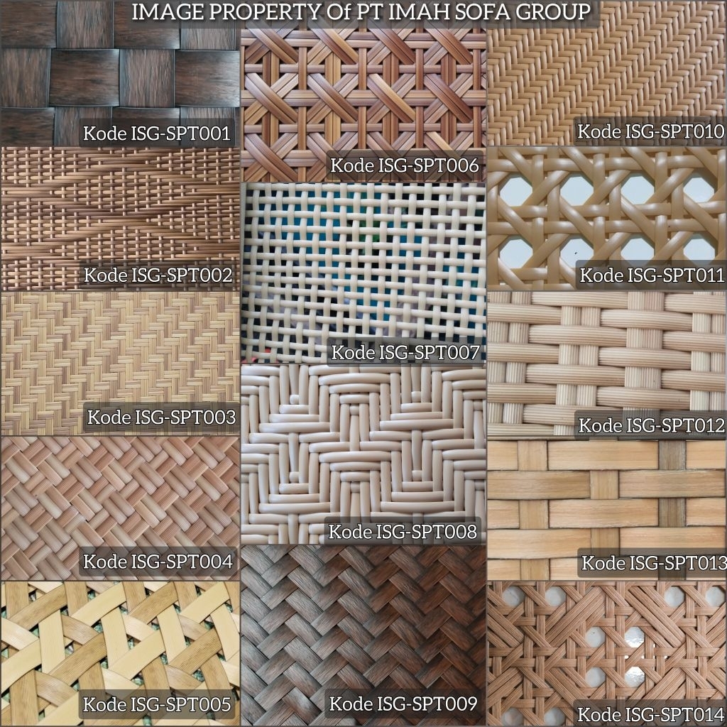 Anyaman Plafon Rotan Sintetis Ceiling Rotan Panel Rotan Sintetis (req)