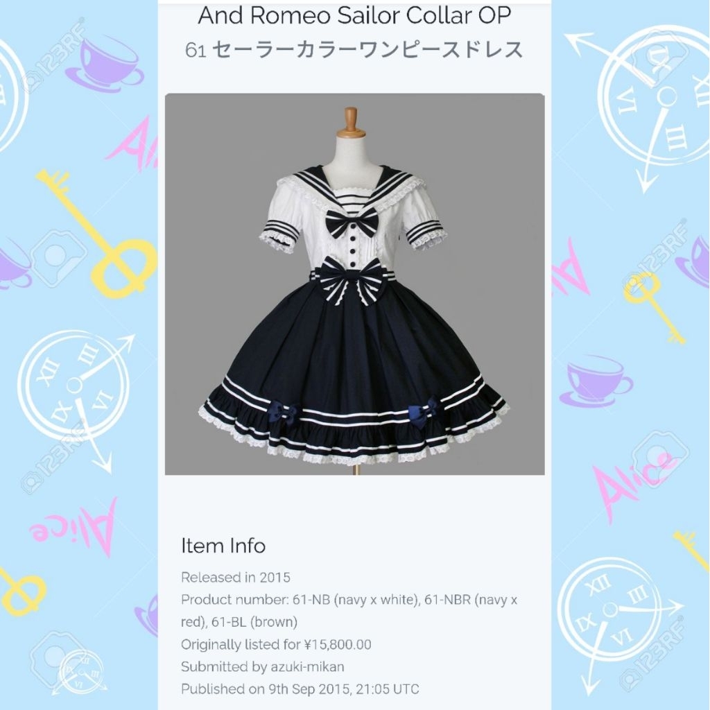 And Romeo Sailor collar dress