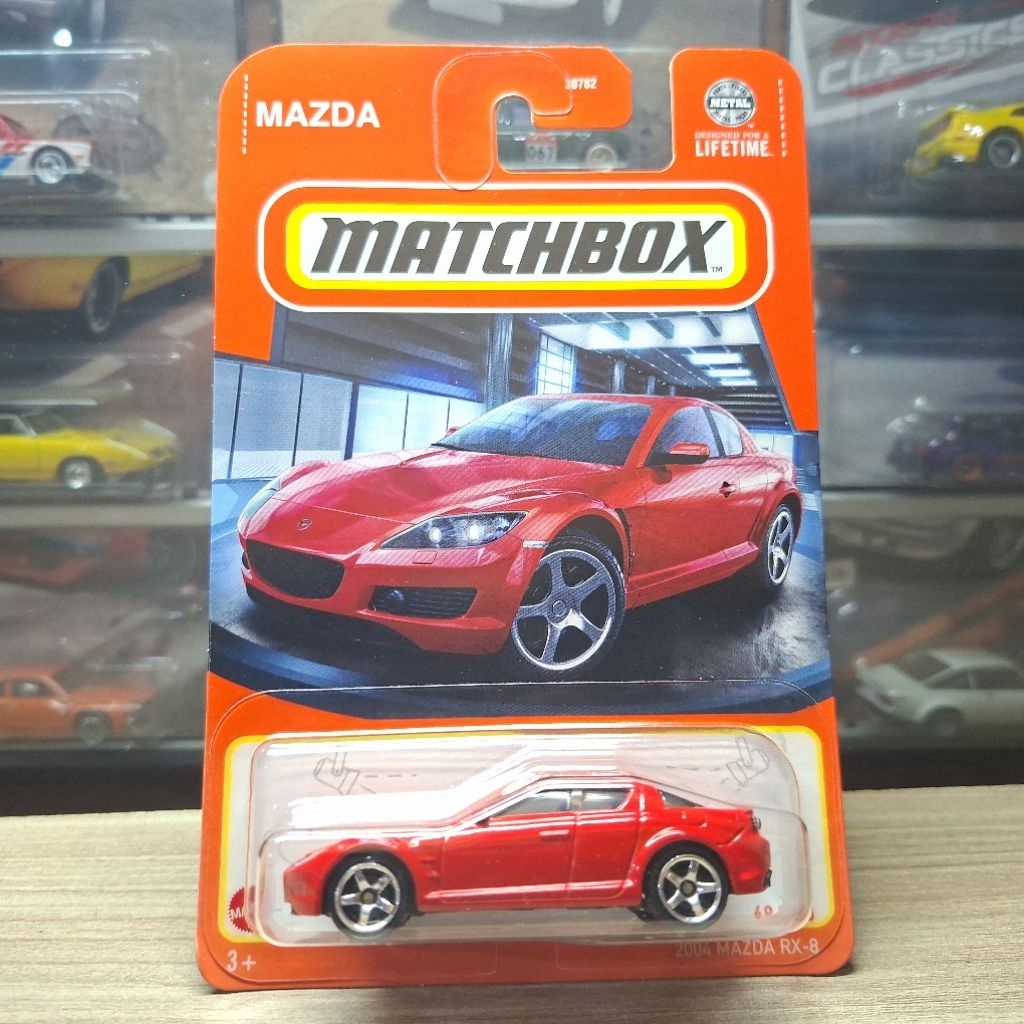 Matchbox 2004 Mazda RX-8 Red - 93AE - Matchbox Original - Mainan Anak