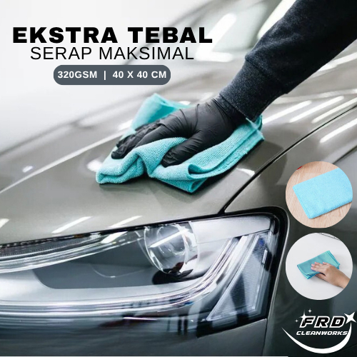 Lap Kain Microfiber 40x40 320 gsm Murah kualitas Premium 320gsm