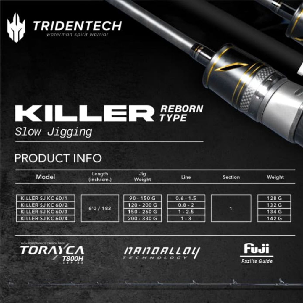 Joran Pancing OH KILLER TRIDENTECH Slow Jigging