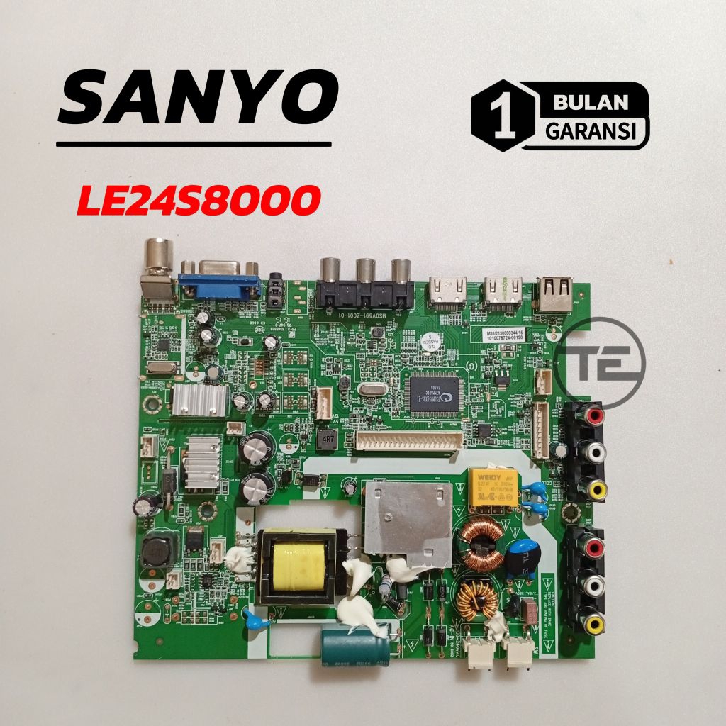 MB SANYO LE24S8000 MODUL MESIN TV LED SANYO LE 24S8000 MAINBOARD MOTHERBOARD TV
