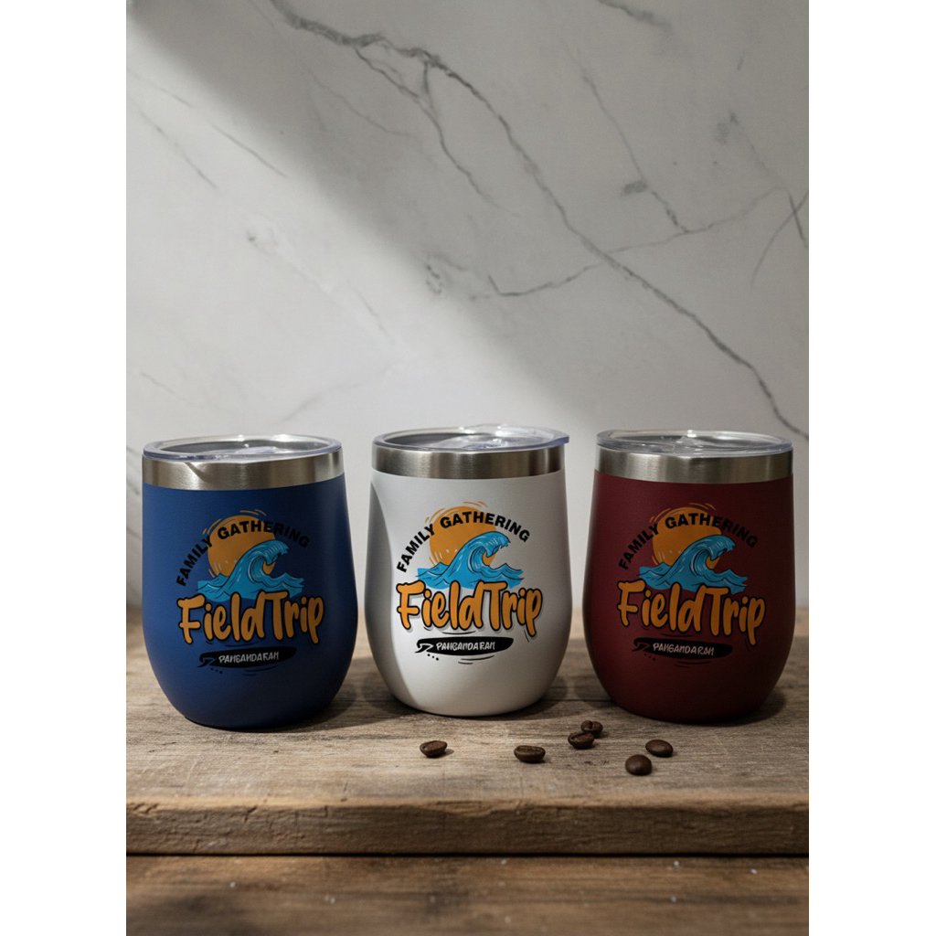 Coffee Stainless Mug Cupapi Mug Telur Custom Gelas Kopi Print Uv DTF