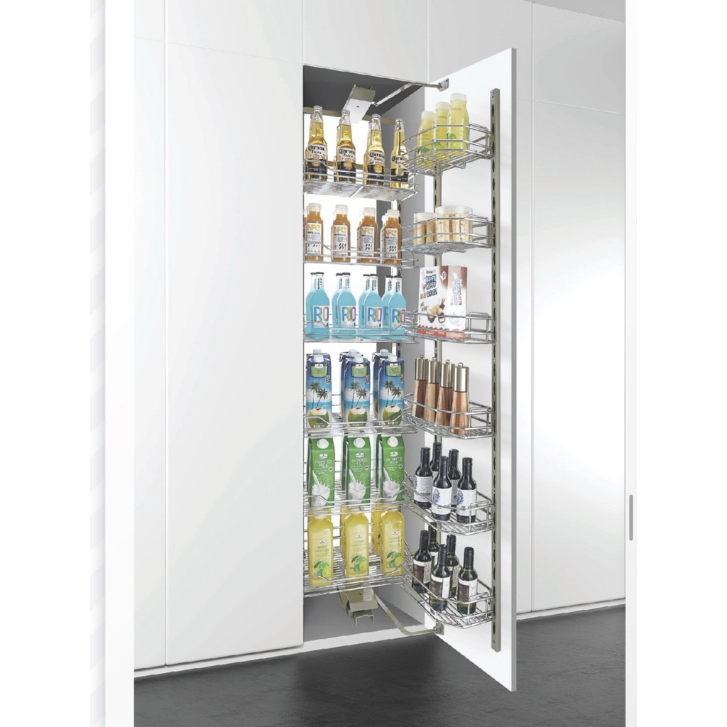 TWIN RAK TINGKAT STAINLESS PINTU SAMPING SWING TMB45006-450mm ,TMB60006-600mm