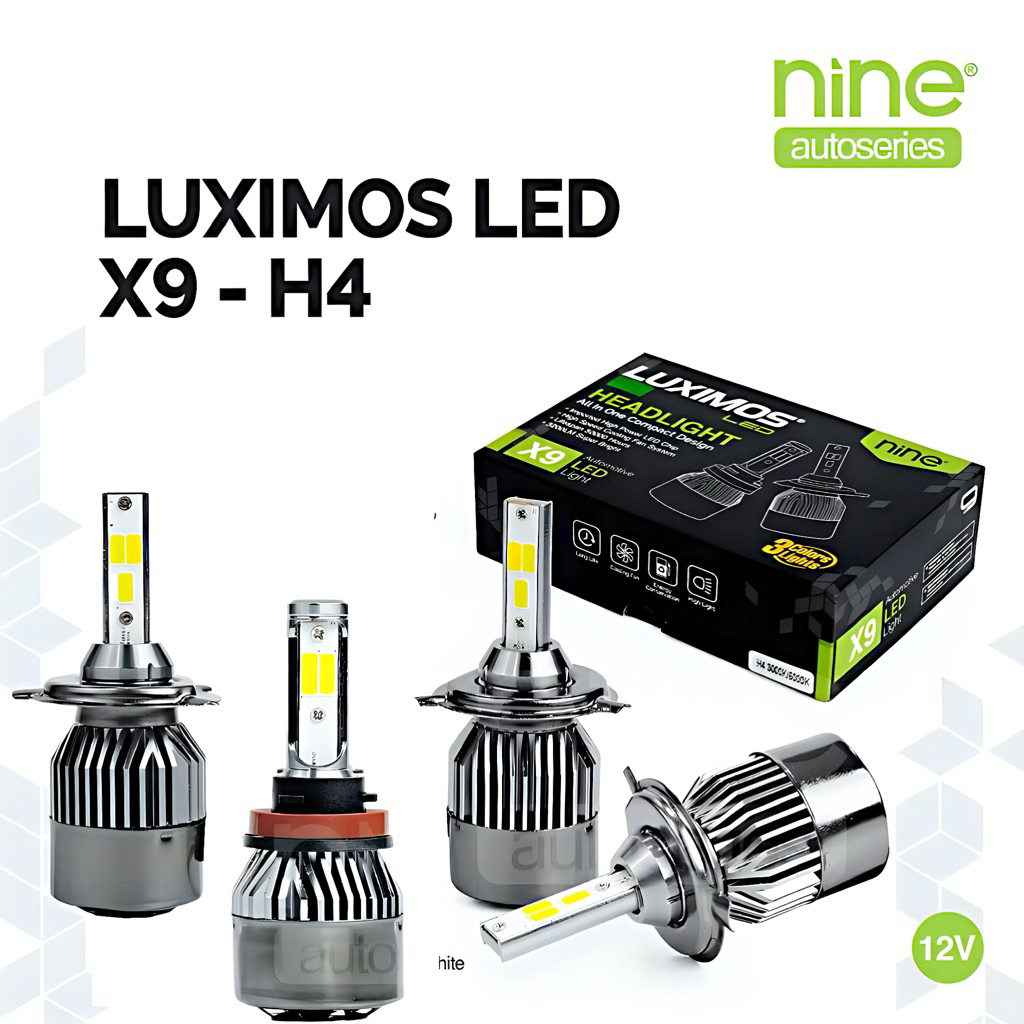 LAMPU LED FOGLAMP HEADLAMP MOBIL LED LUXIMOS LED H11 3 WARNA SUPER BRIGHT